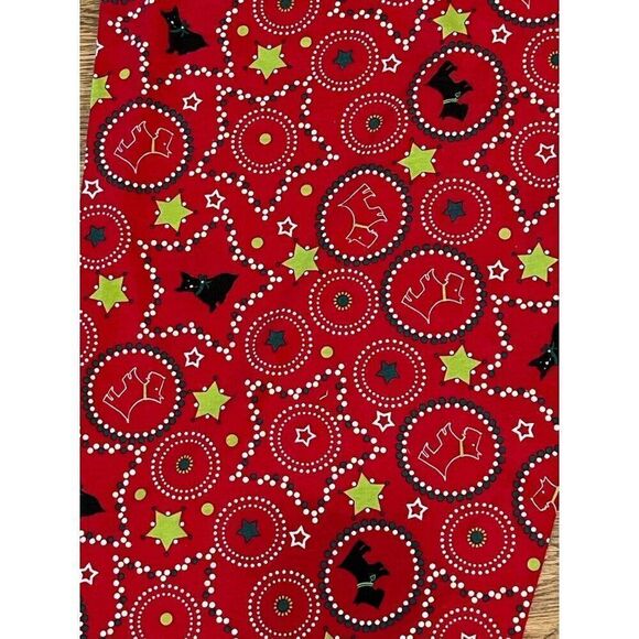 Unisex Size 3X Pajama Pants Bottoms Scottish Terrier Scottie Dog Christmas Red - Picture 3 of 4